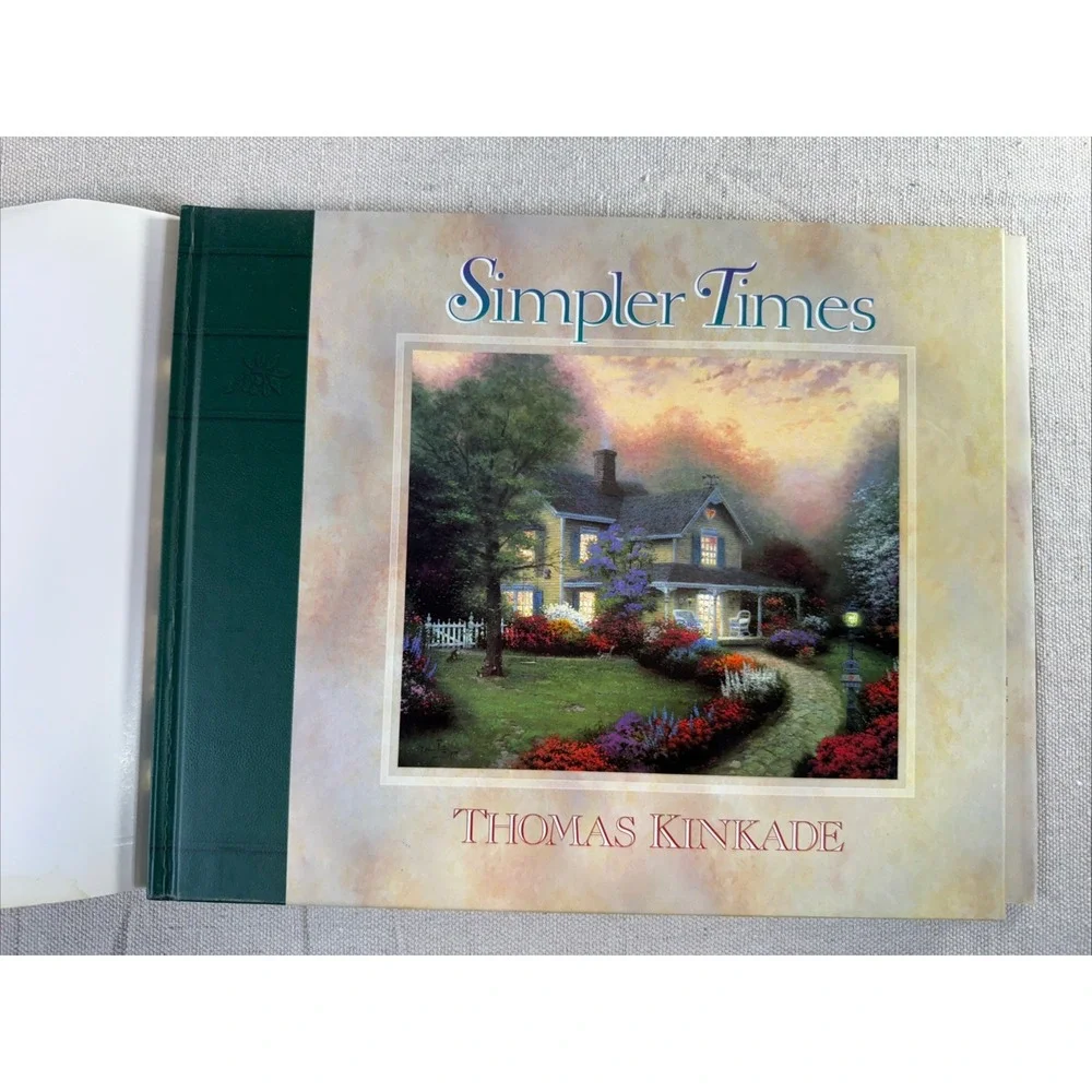 Thomas‎ Kinkade Simpler Times 1996 Hardcover Book Coffee Table Art Illustrator